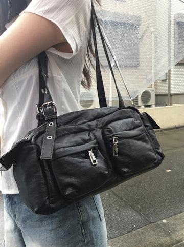 Poba Daily Pocket Baguette Shoulder Bag